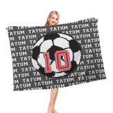 Personalized Custom Soccer ball Name Blanket, Soccer Room Decor